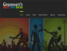 Tablet Screenshot of cincinnatisnextbigband.com